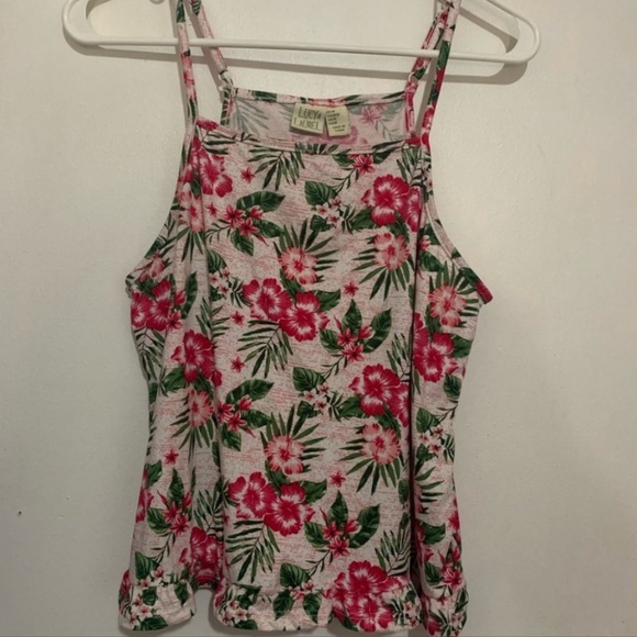 4/$20 Lucy & Laurel Anthro tropical print tank - Picture 2 of 8